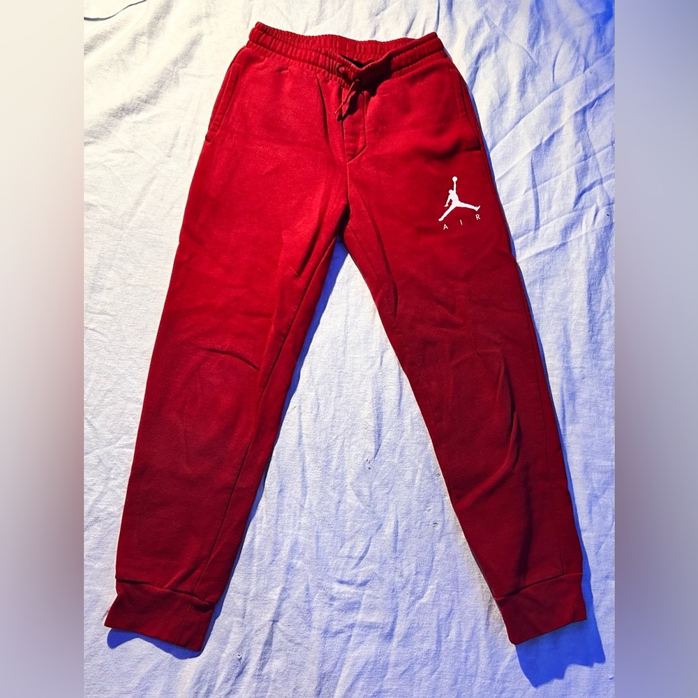 Boys Red Jordan Sweatpants